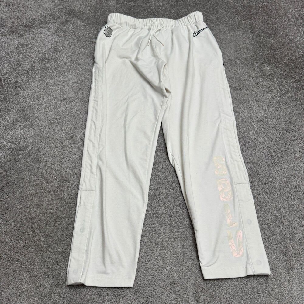 Nike NFL Onfield Super Bowl LV SBLV Snap Sweatpants Mens XL Off White Activewear